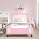 vidaXL Gyerekágy kerettel Rózsaszín 80 x 200 cm PU