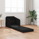 vidaXL Kanapéágy Fekete 65 x 80 x 83 cm szövet
