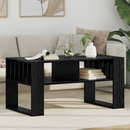 vidaXL Dohányzóasztal Fekete tölgy 92 x 49,5 x 45 cm Faanyag