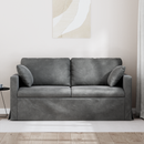 vidaXL Kanapé Sötétszürke 158 x 78 x 80 cm Bársony