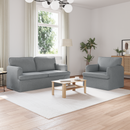 vidaXL Kanapé Szett 2 pcs Világosszürke 162 x 80 x 85 cm szövet
