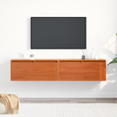 vidaXL Fali Szekrény 2 pcs Faggyú barna 80 x 30 x 35 cm Tömör fenyőfa