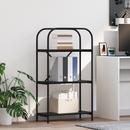 vidaXL Könyvespolc Fekete tölgy 60 x 30 x 109 cm Faanyag