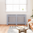 vidaXL Radiátor fedezék 2 pcs Szürke 152 x 19 x 81,5cm Faanyag