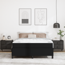 vidaXL Ágykeret matracmal Fekete 140 x 190 cm szövet