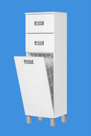 Viva SZQUARE fürdőszobai ÁLLÓSZEKRÉNY 120 középmagas - SZENNYESTARTÓS - 35 x 35 x 120 cm