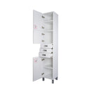 Viva SZQUARE fürdőszobai ÁLLÓSZEKRÉNY 192 magas POLCOS - BALOS - 35 x 33 x192 cm