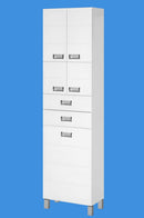 Viva SZQUARE fürdőszobai ÁLLÓSZEKRÉNY 192 magas - SZENNYESTARTÓS - 50 x 35 x 192 cm