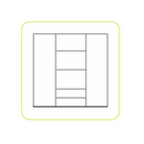 Háromajtós szekrény, samoa king, KORA KS2