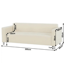 3-személyes, textilbőr bézs, HOMKER