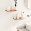 vidaXL Lebegő polc 2 pcs Rózsaszín 30 x 18 x 2,5 cm Acél