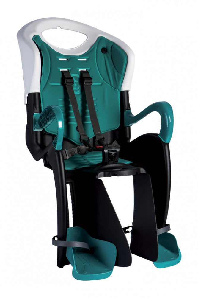 Bellelli Tiger Clamp bicikliülés 22kg-ig - White Turquoise