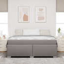 vidaXL Ágykeret matracmal Tópszínű 180 x 200 cm szövet
