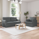 vidaXL Kanapé Szett 2 pcs Sötétszürke 162 x 80 x 85 cm szövet