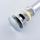 Klikk - klakk leeresztőszelep - KEREK - KRÓM - túlfolyós modókagylóhoz 5/4&quot;