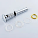 Klikk - klakk leeresztőszelep - KEREK - KRÓM - túlfolyós modókagylóhoz 5/4&quot;