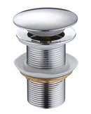 Klikk - klakk leeresztő - KEREK - KRÓM - túlfolyós modókagylóhoz - 5/4" - Ø 67 mm