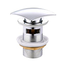 Klikk - klakk leeresztőszelep - SZÖGLETES - KRÓM - sárgaréz - túlfolyós modókagylóhoz 5/4&quot;