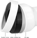 P-bekötőcső Viva ES monoblokkos WC-hez - ALSÓ bekötéshez - 90 / 110 mm