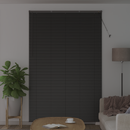 vidaXL Zsalugáter Redőnyök Fekete 220 x 145 cm Alumínium