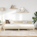 vidaXL Sarokágy keret Krém 80 x 200 cm szövet