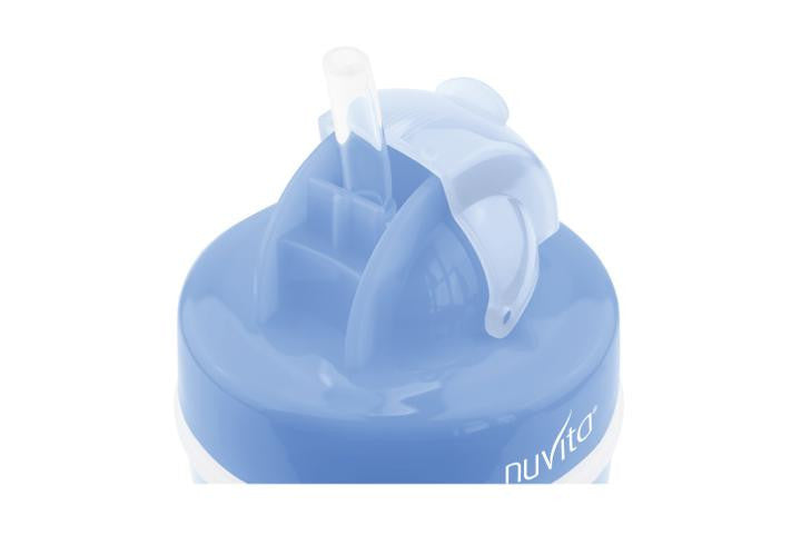 Nuvita dupla falú szívószálas itatópohár - blue - 1436