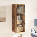 vidaXL Fali Szekrény Falra szerelhető Öreg fa 35 x 37 x 102 cm Faanyag