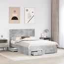 vidaXL Ágykeret fiókkal fejtámlával tárolóval Faanyag