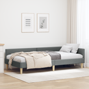 vidaXL Sarokágy keret Sötétszürke 80 x 200 cm szövet