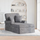 vidaXL Fotel Loungba Szoknyával Világosszürke 157 x 91 x 91 cm ARES