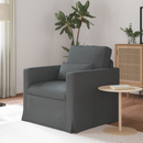 vidaXL Kanapé Sötétszürke 78 x 78 x 80 cm szövet