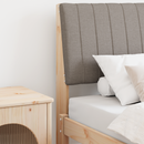 vidaXL Kárpitozott fejtámla Tópszínű 80 cm Tömör fenyőfa