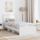 vidaXL Ágykeret fejtámlával Fehér 80 x 200 cm Faanyag