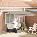 vidaXL Napernyő Anyag Bézs 350 x 250 cm Poliészter