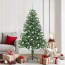 vidaXL Karácsonyfa 300 LED-del állvánnyal Zöld 180 cm PVC