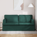 vidaXL Kanapé Sötétzöld 162 x 80 x 85 cm szövet