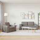 vidaXL Kanapé Szett 2 pcs Tópszínű 182 x 80 x 82 cm szövet