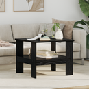 vidaXL Dohányzóasztal Fekete tölgy 57 x 55 x 45 cm Faanyag