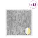 vidaXL Öntapadó csavar borító 12 pcs Szürke Sonoma Ø 20 x 0,5 mm