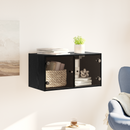 vidaXL Fali Szekrény Fekete tölgy 68 x 37 x 35 cm Faanyag