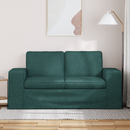 vidaXL Kanapé Sötétzöld 162 x 80 x 82 cm szövet