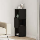 vidaXL Sarokszekrény Fekete tölgy 30,5x30x95cm Faanyag