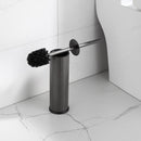 Viva NERO WC-kefe tartó - hengeres - fürdőszobai kiegészítő - GUNMETAL - fegyverszürke