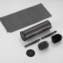 Viva NERO WC-kefe tartó - hengeres - fürdőszobai kiegészítő - GUNMETAL - fegyverszürke
