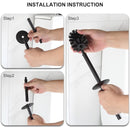 Viva NERO - fürdőszobai kiegészítő - WC kefe tartó hengeres - GUN METAL