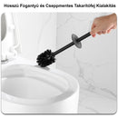 Viva NERO - fürdőszobai kiegészítő - WC kefe tartó szögletes - GUN METAL