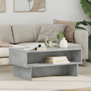 vidaXL Dohányzóasztal Beton Szürke 80 x 46 x 35 cm Faanyag