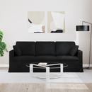 vidaXL Kanapé Fekete 198 x 78 x 80 cm Bársony