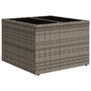vidaXL 10 részes szürke polyrattan kerti ülőgarnitúra párnákkal