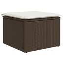 vidaXL 6 részes barna polyrattan kerti ülőgarnitúra párnával